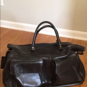 M London overnight bag leather